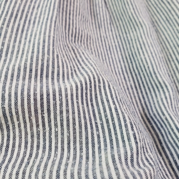 EGG Baby Seersucker Striped Ruffle Accent Onesie - Picture 6 of 10